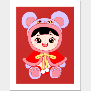 Chinese zodiac Mouse Female Posters and Art